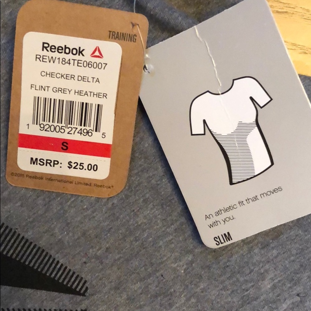 Gray Reebok v neck - Picture 3 of 3
